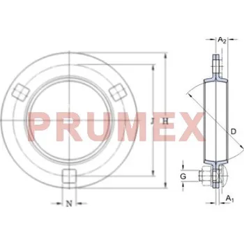 SKF PF 40 kulaté plechové ložiskové těleso