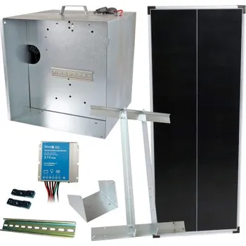 Ohradník Základní sada na solární ohradník s přenosnou schránkou, regulátor 10 A, panel 100 W, konzole