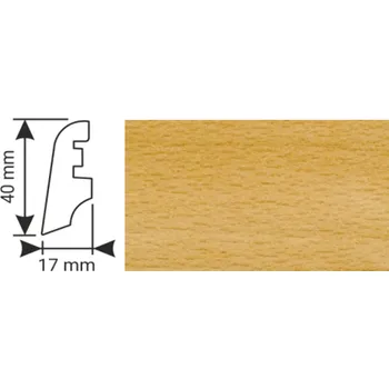 Podlahová lišta K - Produkt K-Produkt lišta KP40 54007 Buk B