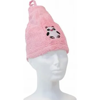 Klobouk do sauny růžový Panda