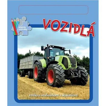Hračka pro nejmenší Vozidlá: Knižka s omaľovánkami a skladačkami Kniha