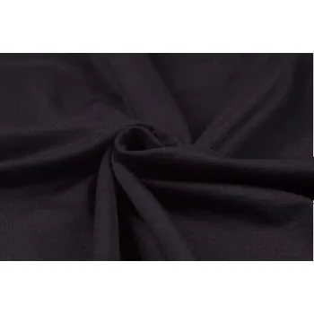 Buretový hedvábný žerzej, černý, sartor.cz