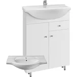 A-interiéry Vilma S 55 ZV - koupelnová skříňka s keramickým umyvadlem