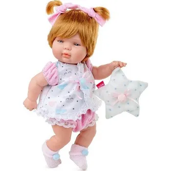 Panenka Panenka BABY SMILE s mašlemi, 30 cm - Berjuan