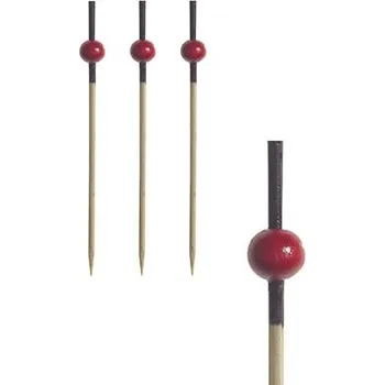 Jednorázové nádobí FINGERFOOD bambusový bodec ČERVENÁ PERLA Papstar 70mm 250ks