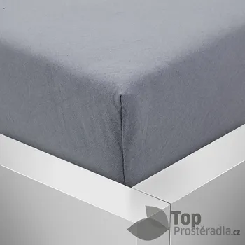 Prostěradlo Jersey prostěradlo 160x200 Premium - Tmavě šedá