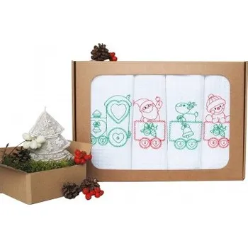 Utěrka EVEI Dárkové balení kuchyňské utěrky "Vláček",40 x 60 cm, 2x