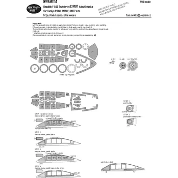 Plastikový model New Ware 1/48 Mask Republic F-84G Thunderjet EXPERT (TAM)