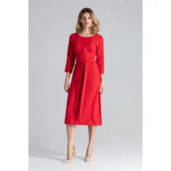 Dámské šaty Figl Dámské společenské šaty Clalon M631 červená S