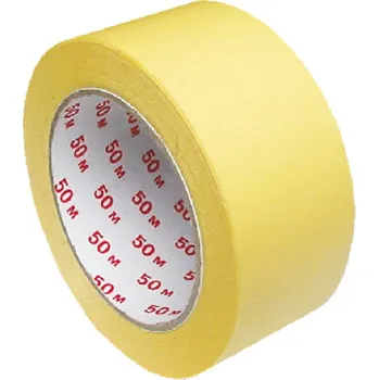 Lepicí páska Lepící páska krepová 50x50 žlutá