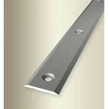 Küberit 442 - Přechodový profil 25 mm, šroubovací, plochý Barva dekoru: imit. nerezi F2G kart., Délka lišty: 100 cm