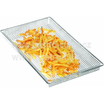 Plech na pečení Koš GN 2/3-40 fritovací nerez