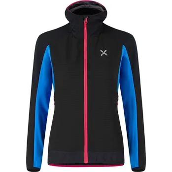 Dámská softshellová bunda Bunda Montura Premium Wind Hoody Jacket W black/sky blue