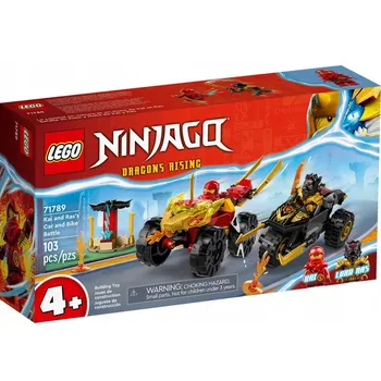 Stavebnice LEGO LEGO Ninjago 71789 Kai a Ras v duelu auta s motorkou