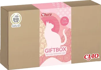 Pamlsek pro kočku Inaba Cat Ciao Churu Gift Box 13 ks
