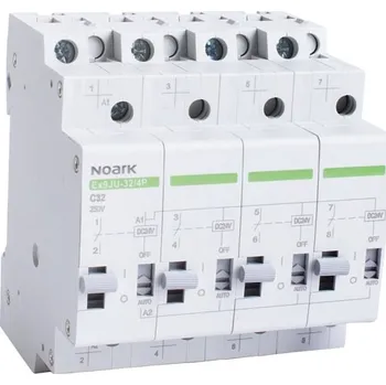 Relé Noark 110286 Ex9JU-16/4P DC24V Impulsní relé, 16 A, ovl. 24V DC, 4pól (Ex9JU-16/4P DC24V)