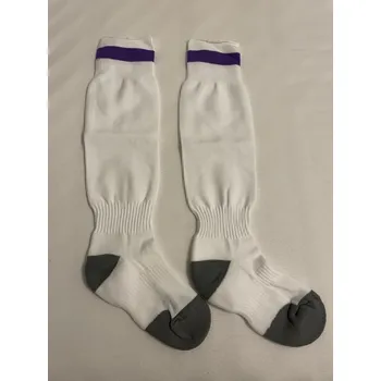 Výprodej Ponožky bílé fial pruh Velikost: XXL akce 99 Kč