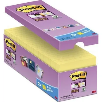 Samolepící bloček Samolepicí bloček 3M POST-IT Super Sticky, žlutá, 76x76 mm, 16x90 listů