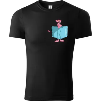 Chlapecké tričko Fenomeno Dětské tričko Růžový panter Velikost: 110 cm/4 roky, Barva trička: Bílé