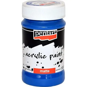 Speciální výtvarná barva Matná akrylová barva Pentart - 100ml - modrá