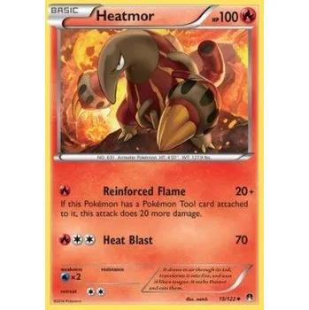 Karetní hra Pokémon BKP 015/122 Heatmor - BreakPoint Stav: Excellent, Verze: REVERSE HOLO