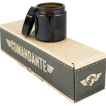Comandante skleněná nádoba na kávu, tmavá, set 4 ks