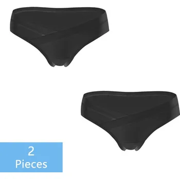 Těhotenská podprsenka Těhotenské kalhotky 2 ks (další barvy) s vykrojením pod bříškem Barva: Černá, Velikost: XXXL
