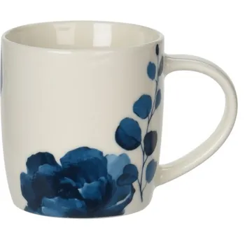 Porcelánový hrnek Modré květy - 330 ml