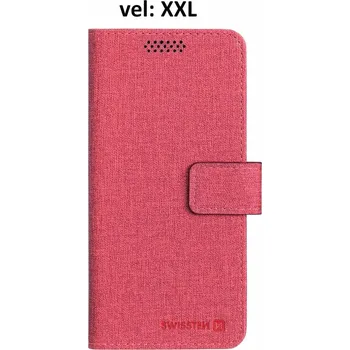 Pouzdro na mobilní telefon Pouzdro na mobil Swissten libro uni book xxl červené (170 x 83 mm)