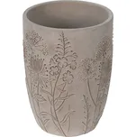 Šedý cementový obal na květináč/váza s lučními květy Wildflowers – 18x25 cm