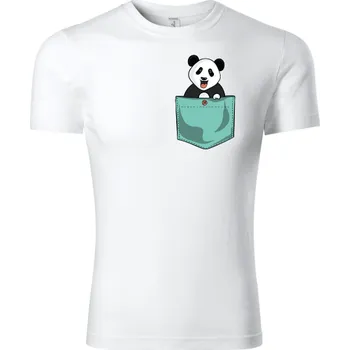 Chlapecké tričko Fenomeno Dětské tričko Panda Velikost: 146 cm/10 let, Barva trička: Bílé