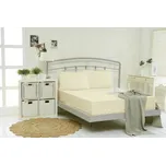 Prostěradlo, Jersey s elastanem a s napínací gumou, smetanová