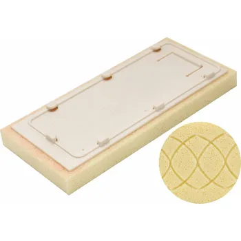 Zdenické nářadí Molitan Raimondi jemný profi-vlnkovitě rastrovaný na plastové desce 300 x 130 x 30 mm