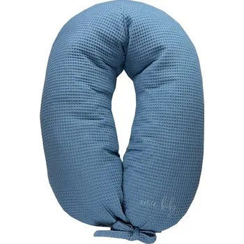 Kojící polštář ENIE BABY kojící polštář z paměťové pěny VAFLOVÝ Tmavě Modrá