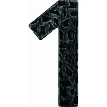Domovní cedule LR - Domovní číslice "1" - 120 mm 120 mm Černá kovaná