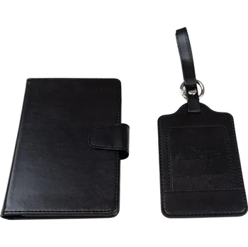 Sada obal na doklady + štítek na kufr Barva: Černá