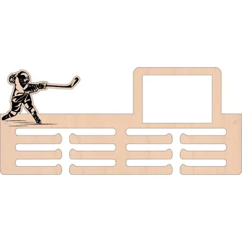 věšák na medaile Dřevěný věšák na medaile - Hokej Nic nepřidávat