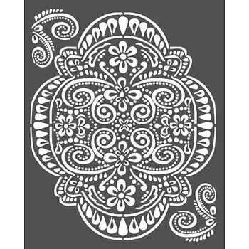 MixMedia šablona 20x25cm - Atelier - krajka