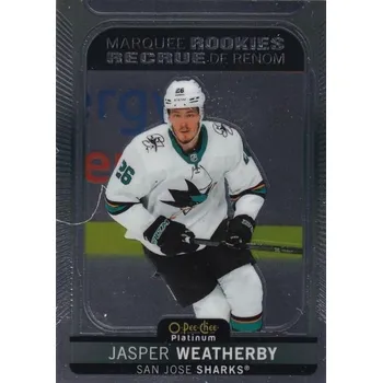 Sběratelská karetní hra insert RC karta JASPER WEATHERBY 21-22 OPC Platinum Marquee Rookies číslo 270