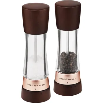 Mlýnek na koření Cole&Mason Sada mlýnků na sůl a pepř Derwent Chestnut Rose Gold