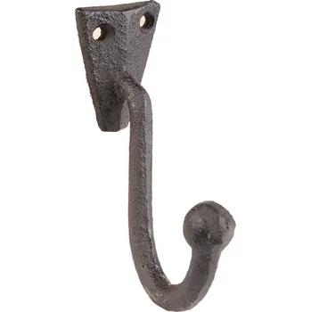 Věšák Háček na stěnu Hnědý 4x7x11 cm