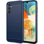 Beweare Ohebný carbon kryt na Samsung Galaxy A14 / A14 5G - modrý