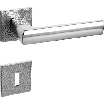 Dveřní kování TI - POPULAR - HR 4161 5SQ T1 rozety BBQ, klika/klika OC - ​​Chrom lesklý (03)