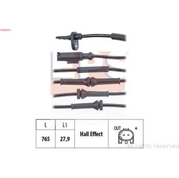 ABS Snímač počtu otáček kol EPS 1.960.074