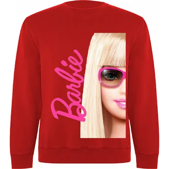 Dívčí mikina Mikina Barbie Mattel Barva: Červená, Velikost: 134/140 - 8/9let