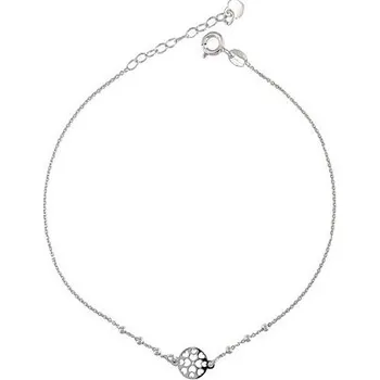 Řetízek Stříbrný řetízek na nohu kolečko