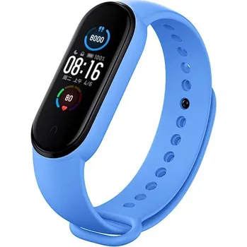 Fitness náramek Světle modrý řemínek pro Xiaomi Smart Band 7 (Silikonový řemínek pro Xiaomi Smart Band 7 světle modrá)