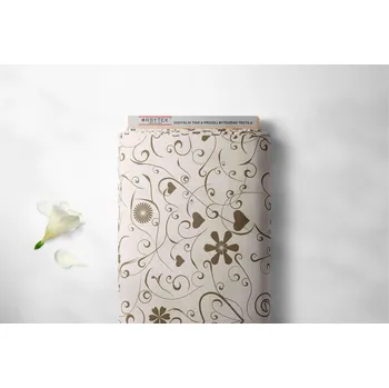 Orbytex Kočárkovina metráž šíře 160 cm, nepromokavá látka, vzor 15-01 - béžová