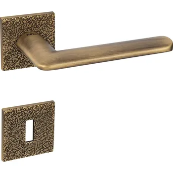 Dveřní kování TI - ELIPTICA - HR 4165 5SQ T3 bez spodní rozety, klika/klika OGS - Bronz česaný matný (77)