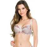 MĚKKÁ PODPRSENKA IDA 19159 šedá a bílá 65F